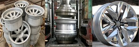 Forging and casting aluminum alloy wheels manufacturing