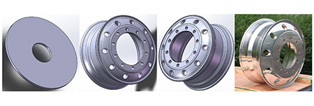 Forging and casting aluminum alloy wheels manufacturing