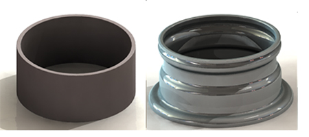 New type steel wheel disk and rim manufacturing